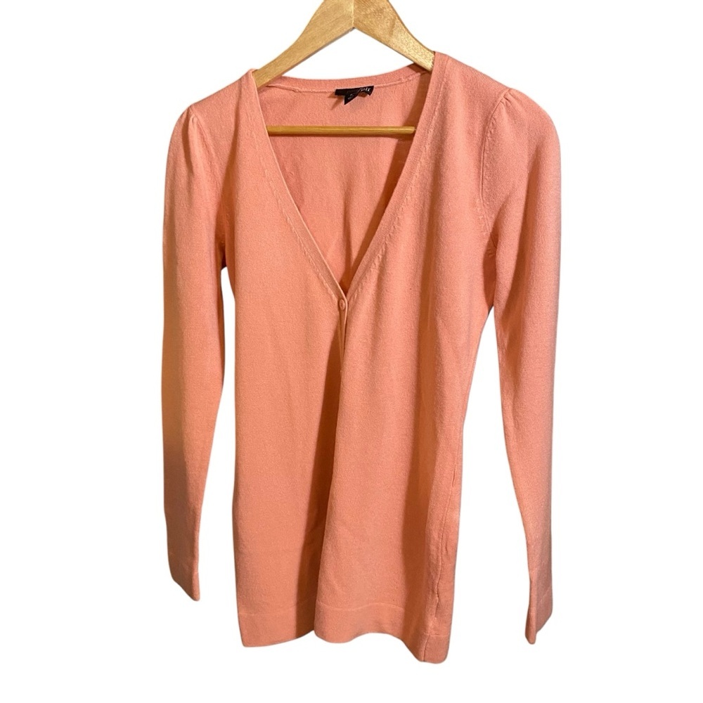 East 5th Women's Sweater Cardigan Deep V-Neck Button Down Soft Pink Size S - Picture 10 of 10